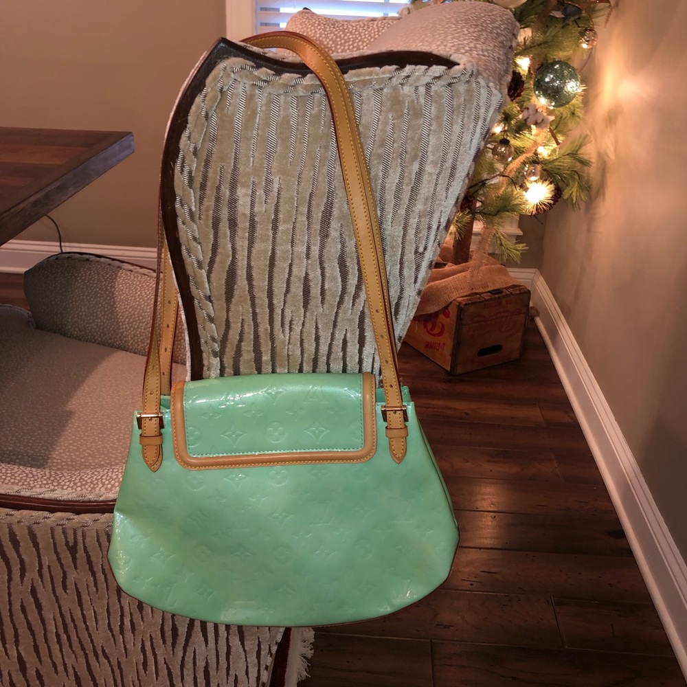 Unique Vintage Mint Green Vernis Louis Vuitton